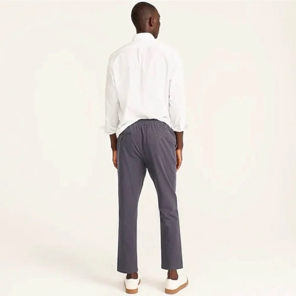 J.Crew Men’s Slim Fit Dock‎ Pants Submarine Blue Small Drawstring Waist Nautical